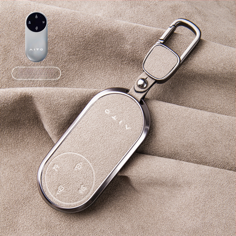 Binpai Alcantara futrola za ključ za Wenjie M9/M8 (24/25 modela) — vrhunski suede završetak, nije prilagodljivo