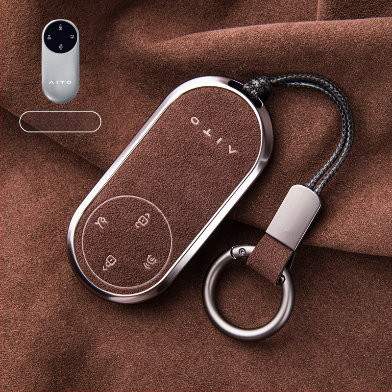 Binpai Alcantara futrola za ključ za Wenjie M9/M8 (24/25 modela) — vrhunski suede završetak, nije prilagodljivo