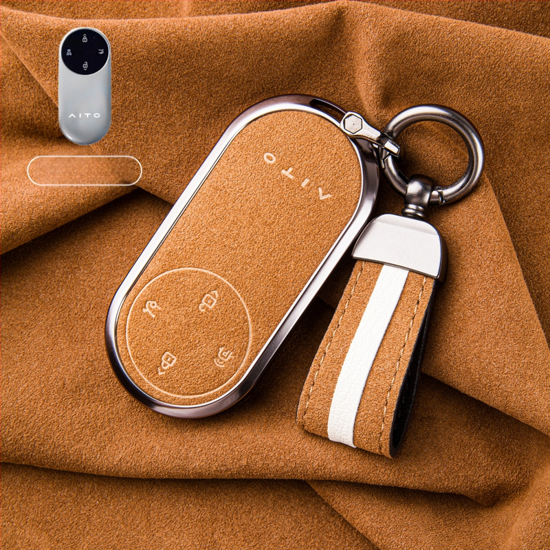 Binpai Alcantara futrola za ključ za Wenjie M9/M8 (24/25 modela) — vrhunski suede završetak, nije prilagodljivo