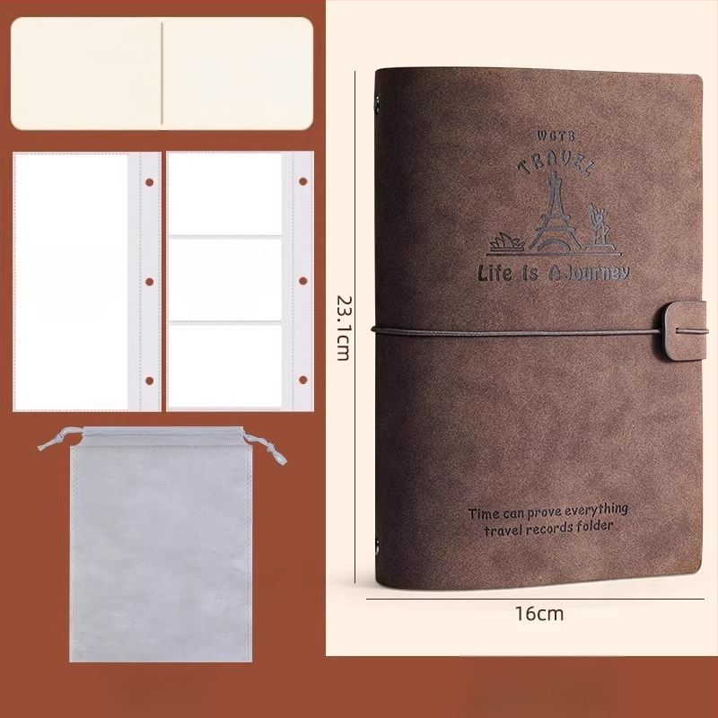 PU odos knyga depozitų ir bilietų laikymui – filmo bilietas, traukinio bilietas ir greitojo traukinio bilietas – Prekės ženklas Reverse, Modelis Bill collection book, Produkto kodas 766439295239