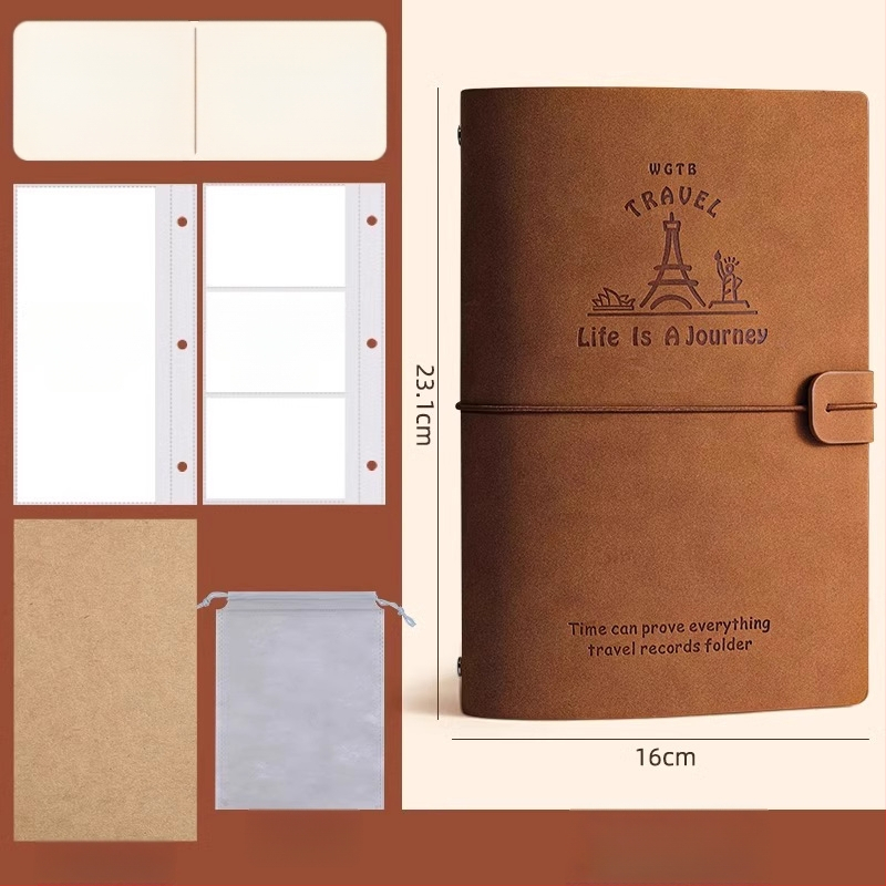 PU odos knyga depozitų ir bilietų laikymui – filmo bilietas, traukinio bilietas ir greitojo traukinio bilietas – Prekės ženklas Reverse, Modelis Bill collection book, Produkto kodas 766439295239