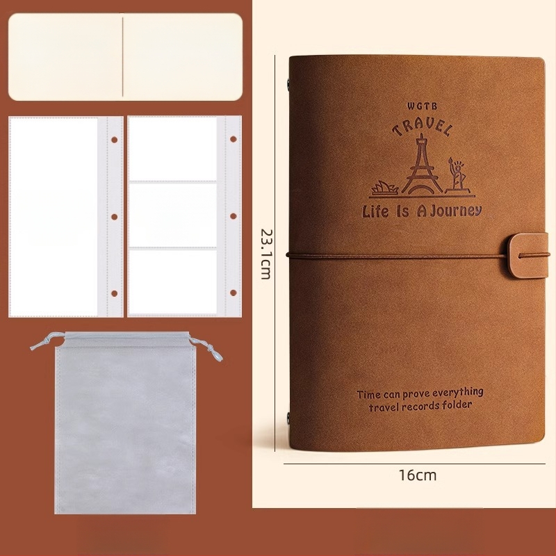 PU odos knyga depozitų ir bilietų laikymui – filmo bilietas, traukinio bilietas ir greitojo traukinio bilietas – Prekės ženklas Reverse, Modelis Bill collection book, Produkto kodas 766439295239