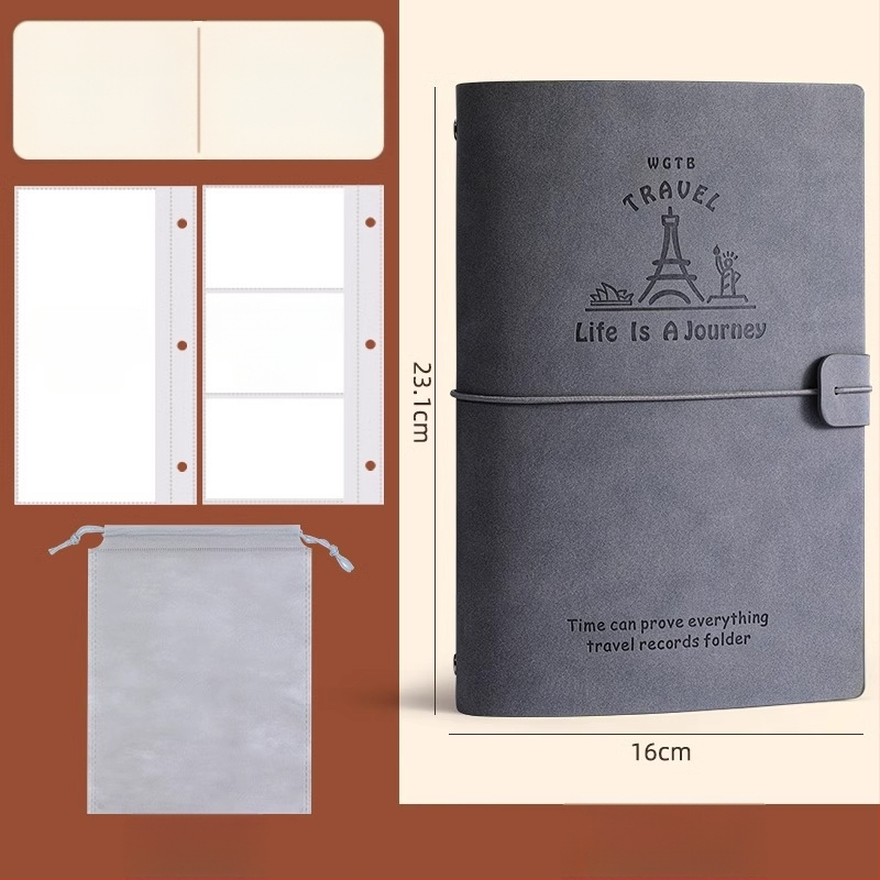 PU odos knyga depozitų ir bilietų laikymui – filmo bilietas, traukinio bilietas ir greitojo traukinio bilietas – Prekės ženklas Reverse, Modelis Bill collection book, Produkto kodas 766439295239