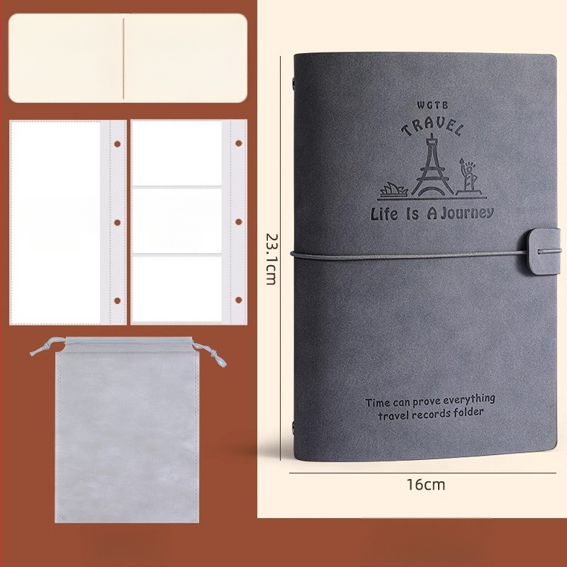 PU odos knyga depozitų ir bilietų laikymui – filmo bilietas, traukinio bilietas ir greitojo traukinio bilietas – Prekės ženklas Reverse, Modelis Bill collection book, Produkto kodas 766439295239