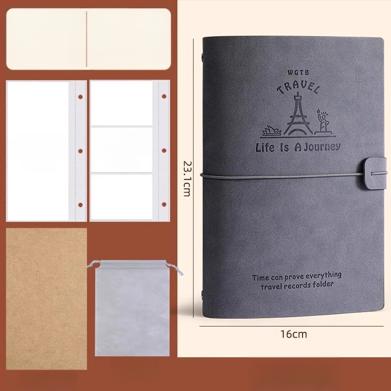 PU odos knyga depozitų ir bilietų laikymui – filmo bilietas, traukinio bilietas ir greitojo traukinio bilietas – Prekės ženklas Reverse, Modelis Bill collection book, Produkto kodas 766439295239