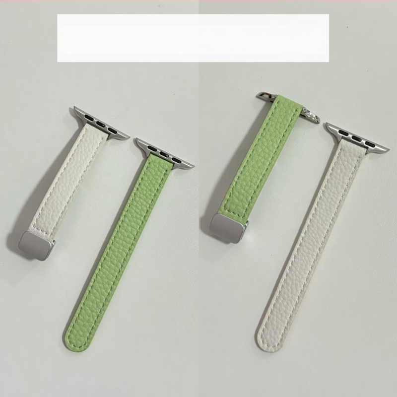 Кожена каишка за часовник Forest Wolf, естествена кожа, магнитно закопчаване, модерен стил