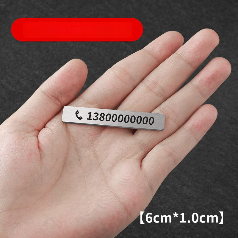 Pagaidāmā stāvvietas numura plāksne automašīnai, metāla rotājums numura pārvietošanai, pielāgošana pieejama; logotipa drukāšana nav iespējama; modelis: sīkāka informācija