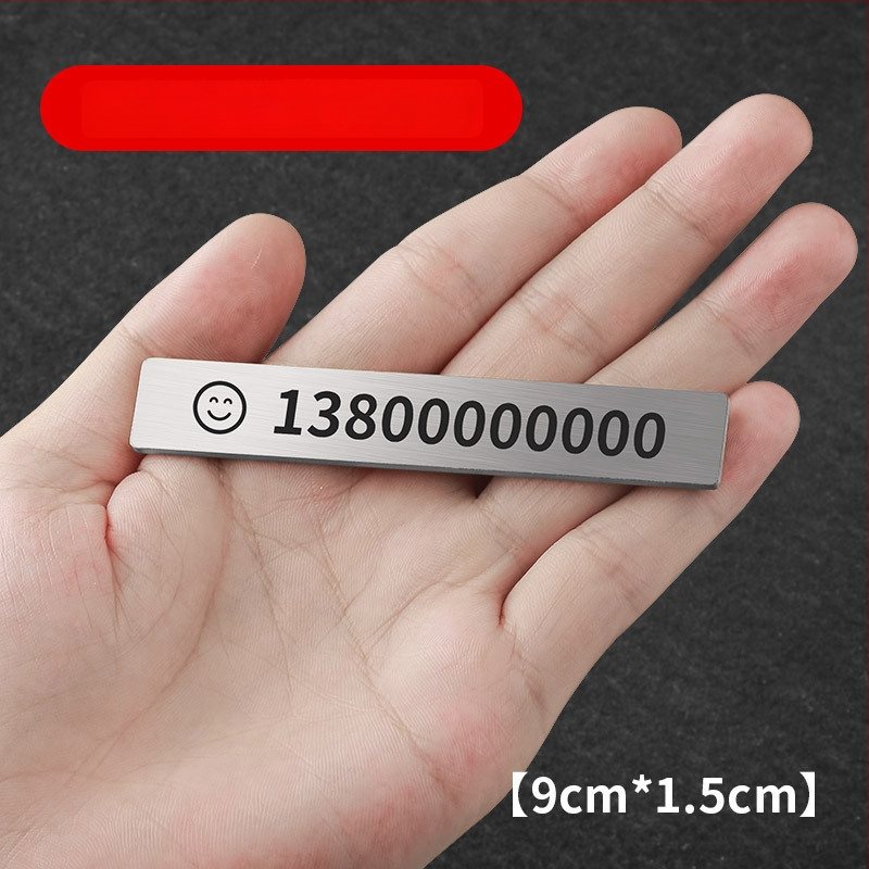 Pagaidāmā stāvvietas numura plāksne automašīnai, metāla rotājums numura pārvietošanai, pielāgošana pieejama; logotipa drukāšana nav iespējama; modelis: sīkāka informācija