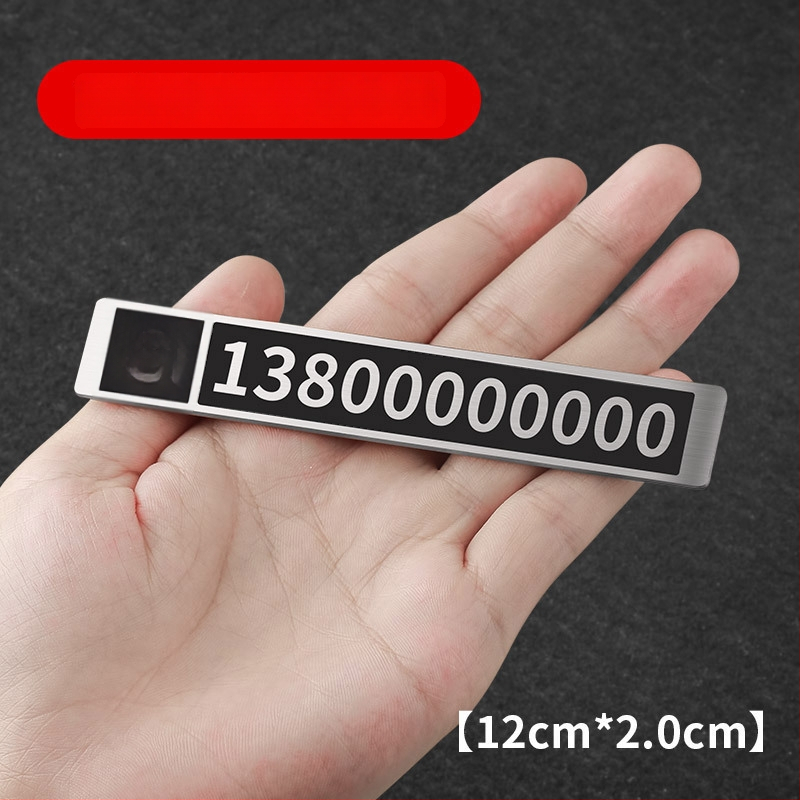 Pagaidāmā stāvvietas numura plāksne automašīnai, metāla rotājums numura pārvietošanai, pielāgošana pieejama; logotipa drukāšana nav iespējama; modelis: sīkāka informācija