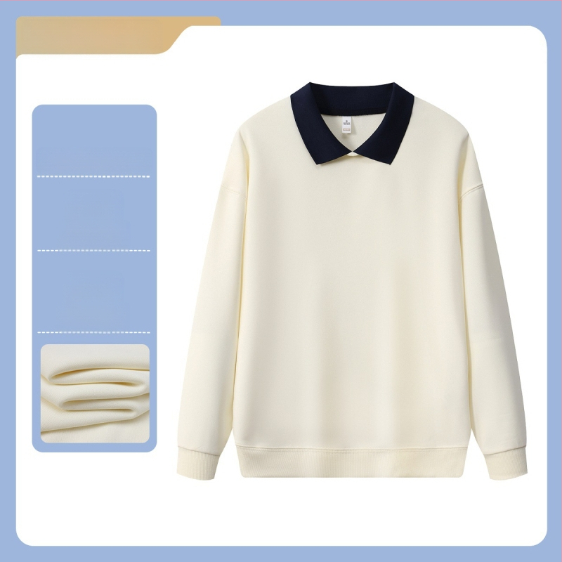 Meeste pikkade varrukatega polüestrist sviiter logoga, kohviku/teemaja personali jaoks