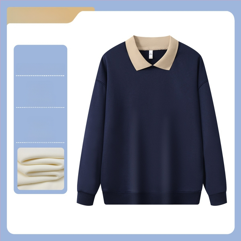 Meeste pikkade varrukatega polüestrist sviiter logoga, kohviku/teemaja personali jaoks