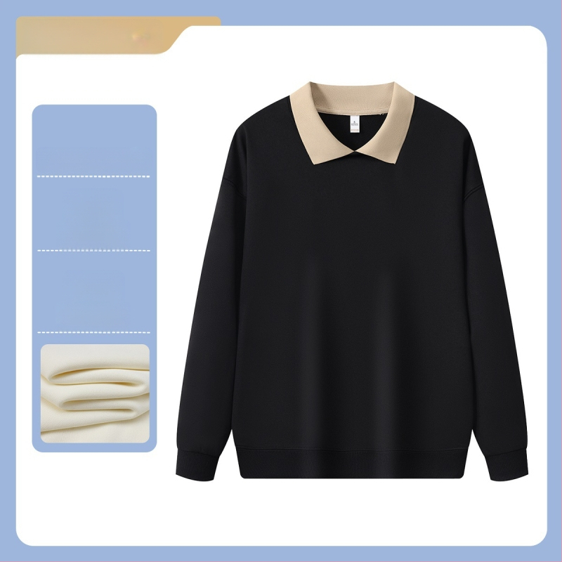 Meeste pikkade varrukatega polüestrist sviiter logoga, kohviku/teemaja personali jaoks