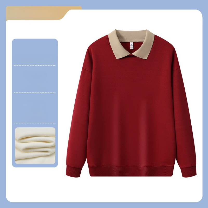 Meeste pikkade varrukatega polüestrist sviiter logoga, kohviku/teemaja personali jaoks