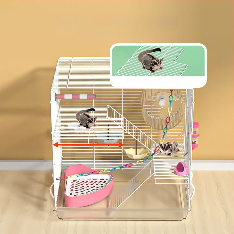 Weibi триетажна клетка за хамстери с стълба и голяма врата