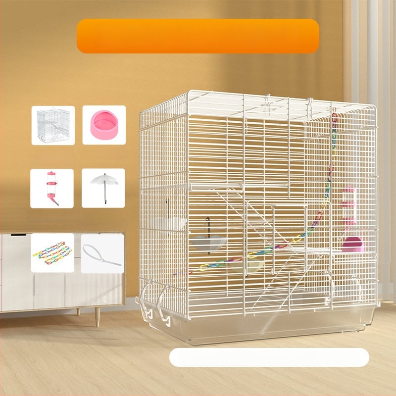 Weibi триетажна клетка за хамстери с стълба и голяма врата
