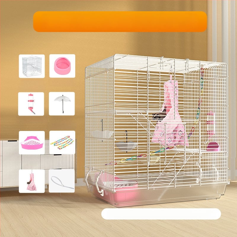 Weibi триетажна клетка за хамстери с стълба и голяма врата