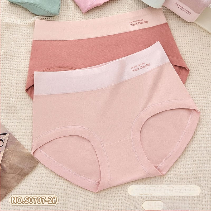 Naiste puuvillased aluspüksid, keskmise talje, hingavad, nähtavate õmblusteta, puuvillane intiimsoon, ühevärvilised, 90–95% puuvillast