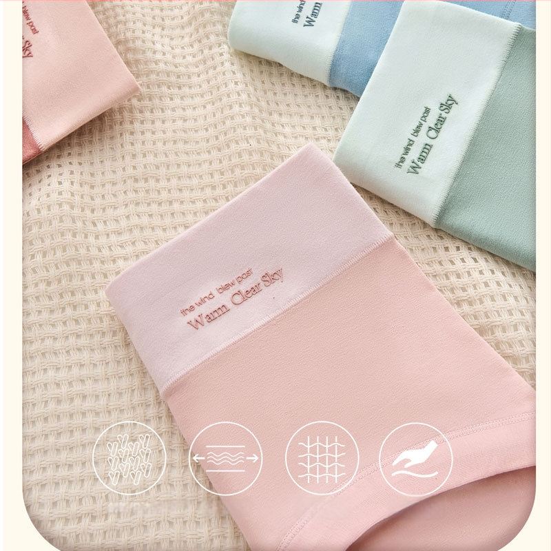 Naiste puuvillased aluspüksid, keskmise talje, hingavad, nähtavate õmblusteta, puuvillane intiimsoon, ühevärvilised, 90–95% puuvillast