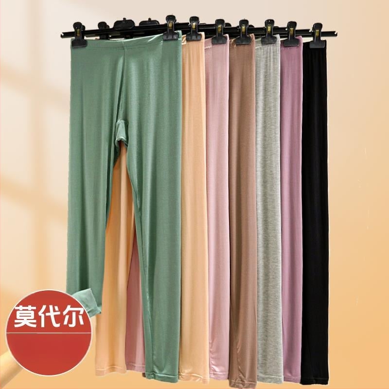 Naiste õhukesed modal-leginsid, õmblusteta, kõrge vöökoht, jooga, 80–90% modaal