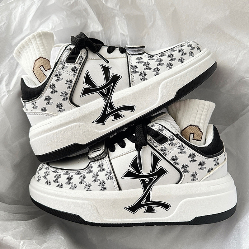 Unisex board jalanõud, PU ülemine, madal profiil, paks tald, nöörid, kevadine igapäevane sportjalanõud