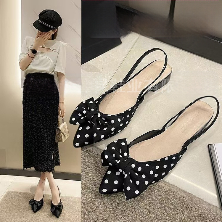 Ženske udobne cipele s oštrim nosom, uzorak houndstooth, platneni gornji dio, niska peta 1–3 cm