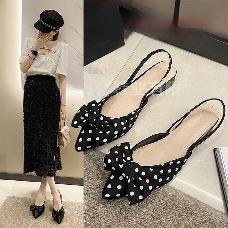 Ženske udobne cipele s oštrim nosom, uzorak houndstooth, platneni gornji dio, niska peta 1–3 cm