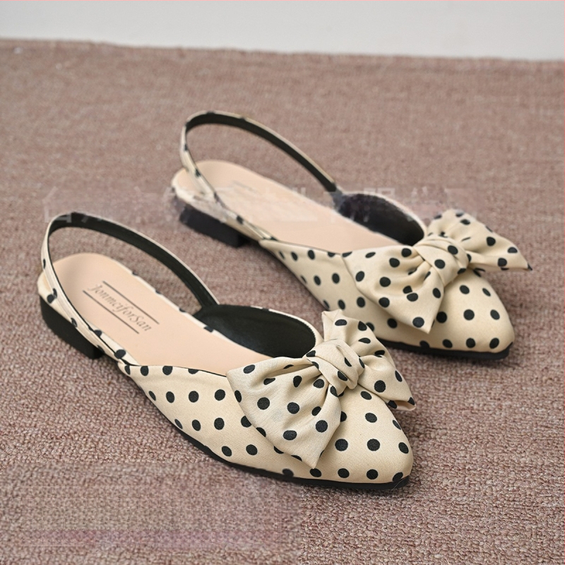 Ženske udobne cipele s oštrim nosom, uzorak houndstooth, platneni gornji dio, niska peta 1–3 cm