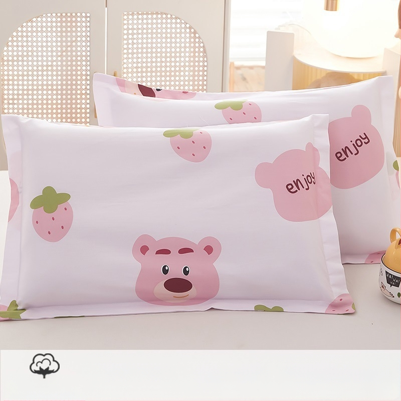 Laste padjapüür - 100% puuvill, twill-kangas, harjatud viimistlus, lõngade värvimine, karikatuuristiil, 60s niitide arv