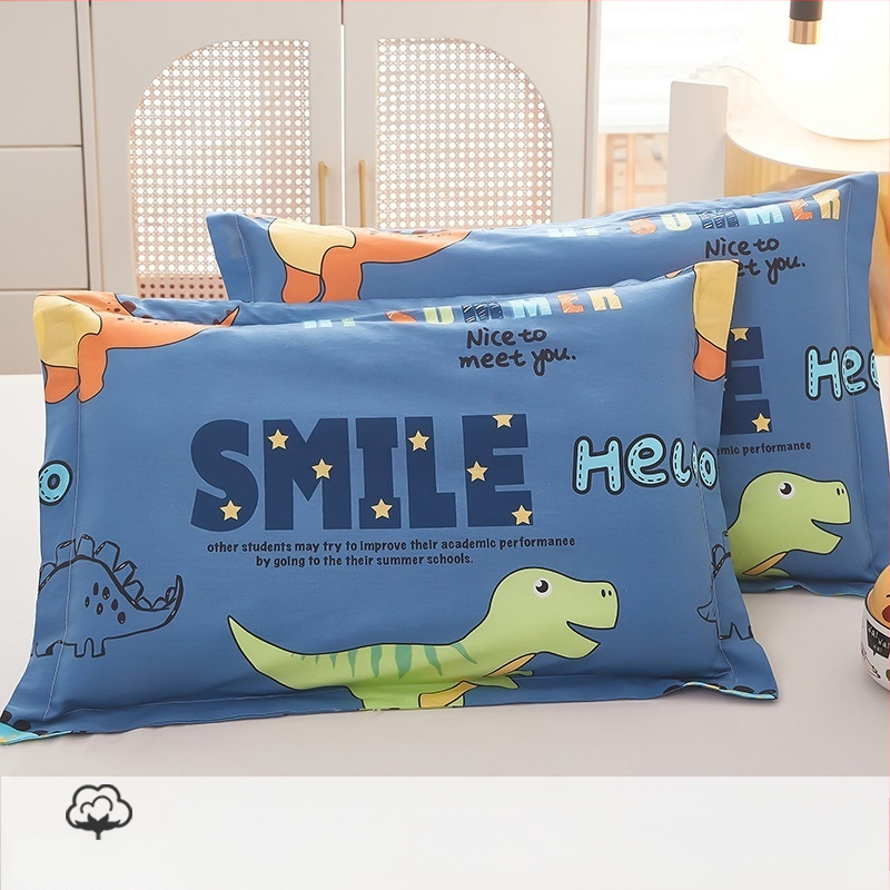 Laste padjapüür - 100% puuvill, twill-kangas, harjatud viimistlus, lõngade värvimine, karikatuuristiil, 60s niitide arv