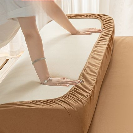 Elastne madratsileht, 100% puuvill, ühtne muster, reaktiivne värvimine, kaasaegne stiil