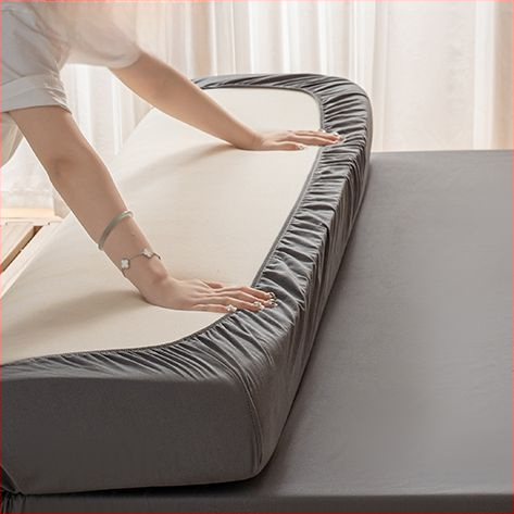 Elastne madratsileht, 100% puuvill, ühtne muster, reaktiivne värvimine, kaasaegne stiil