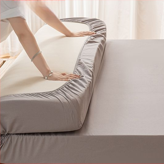 Elastne madratsileht, 100% puuvill, ühtne muster, reaktiivne värvimine, kaasaegne stiil