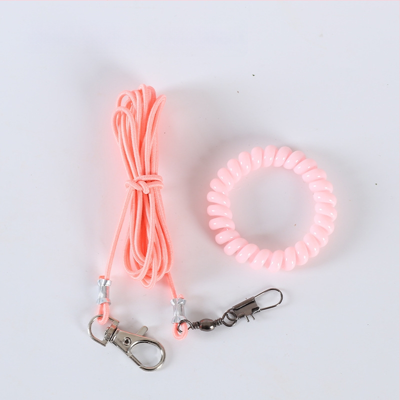 Papagai lidošanas apmācību virve – ultraliega, no elastīgā pavediens ar pēdas gredenu, pēdas ķēdi un kakla komplektu