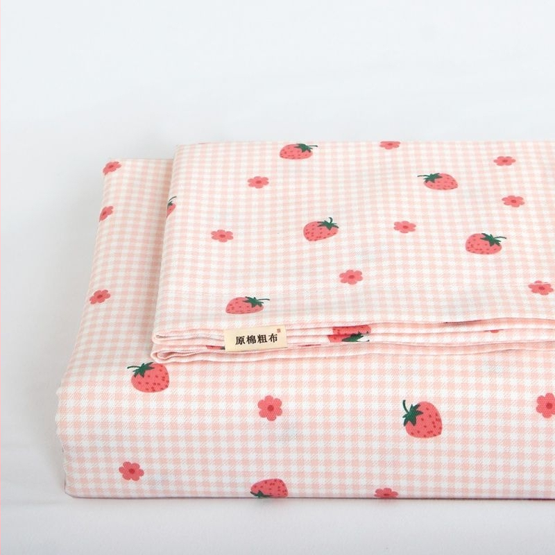 Voodi lina komplekt, triibuline Twill kangas, polüester-puuvill, pastoraalne stiil, reaktiivne värvimine