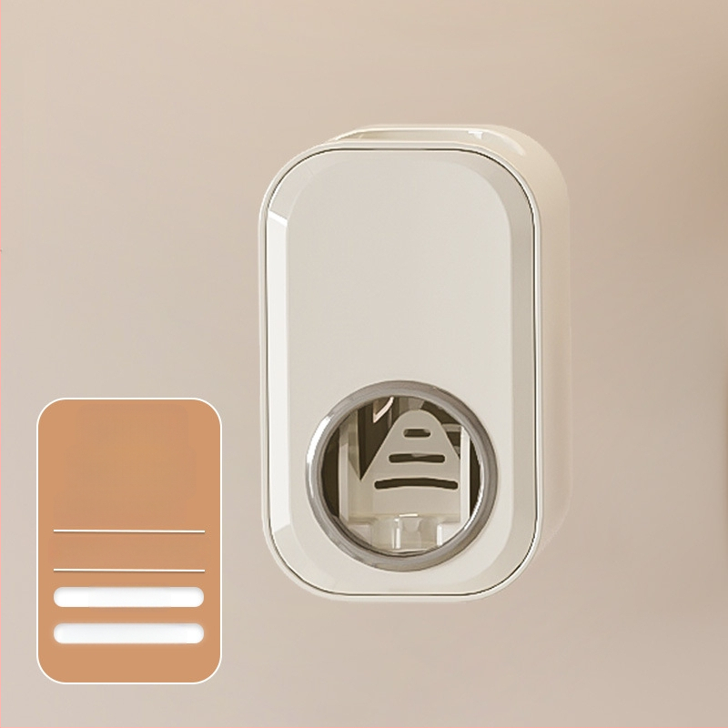 Seinaline hambaharja hoidja, plastikust, ilma puurimiseta, hambapastale avaga