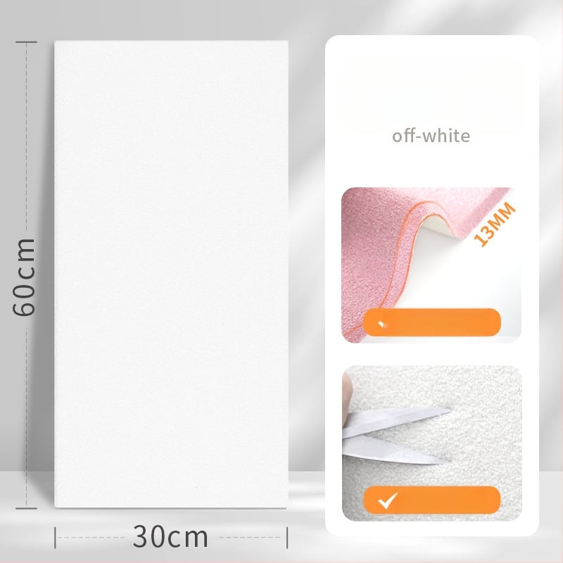 EVA seina kleebise paneel, isekleepuv, üks tükk, ühetooniline muster, dekoratiivne seinakleebis; elutuba ja magamistuba; kaasaegne 3D minimalistlik stiil; antistaatiline, veekindel, antibakteriaalne