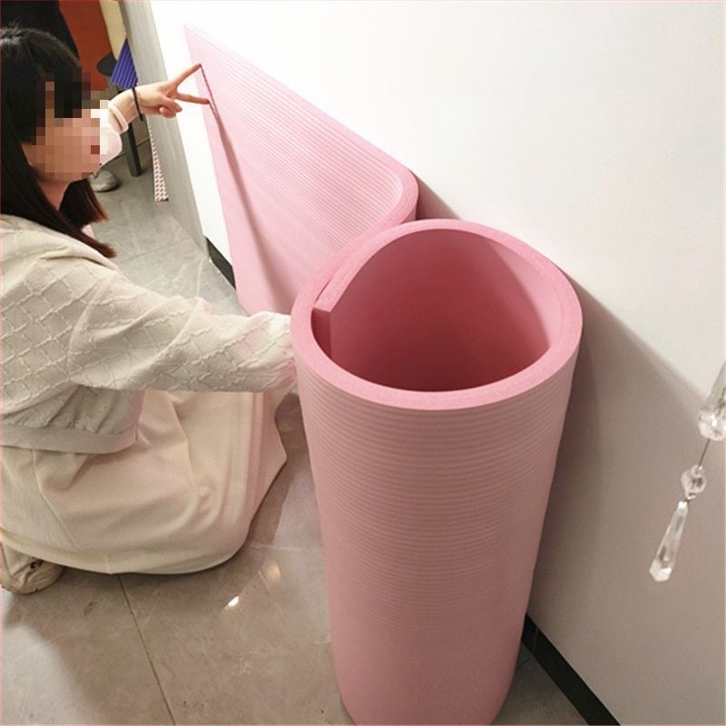 Μαλακή επένδυση τοίχου από ύφασμα για προστασία από κραδασμούς σε τοίχους και κολώνες γυμναστηρίου, Κορεάτικο στυλ, μοτίβο: solid, χωρίς παραμετροποίηση