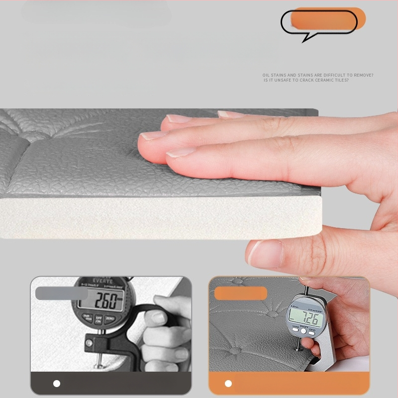 Kokkupõrke vastane seina kleeps XPE vahtmaterjalist, ühetooniline, 1 tükk, magamistuba dekor, lihtne kaasaegne 3D disain