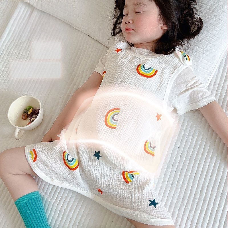 Beebi magamiskott kõhu kaitsega – puuvillane kate, polüester täidis