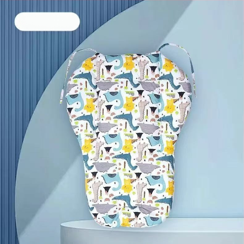 Памучна подложка за детска количка, дебела четирисезонна възглавничка за гръб, универсална за столчета за хранене