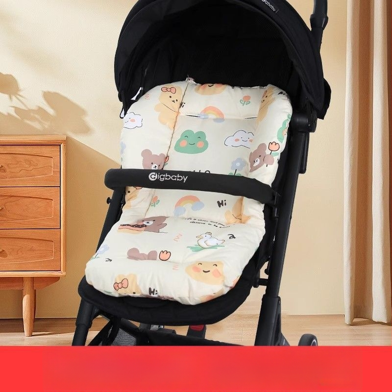Памучна подложка за детска количка, дебела четирисезонна възглавничка за гръб, универсална за столчета за хранене