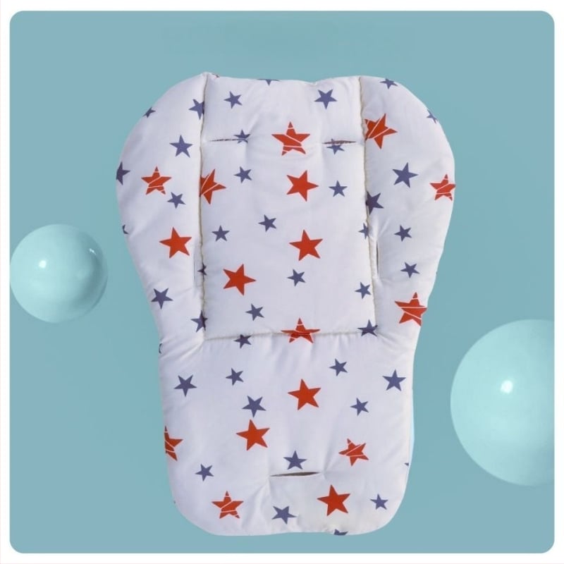 Памучна подложка за детска количка, дебела четирисезонна възглавничка за гръб, универсална за столчета за хранене