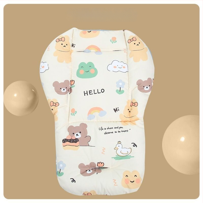 Памучна подложка за детска количка, дебела четирисезонна възглавничка за гръб, универсална за столчета за хранене