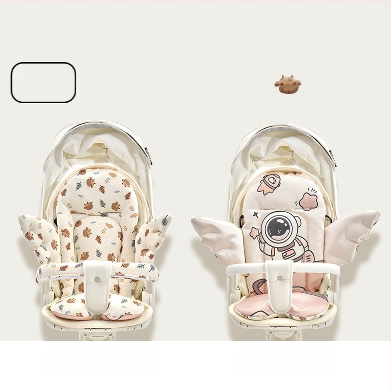 Nan Baby подложка за количка и столче за хранене за бебета 0–12 месеца, персонализираема, ангелски стил, материал: въздушен памук + коприна нишка + ice silk