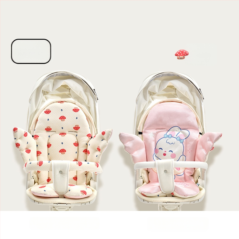 Nan Baby подложка за количка и столче за хранене за бебета 0–12 месеца, персонализираема, ангелски стил, материал: въздушен памук + коприна нишка + ice silk