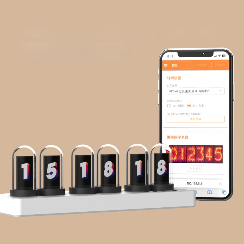 Laudlaik kell, millel on ilmaennustus, äratus, kalendris, nädala kuvade ning nutikas stseenirežiim (LED-ekraan, välistoide, elektrooniline liikumine, ABS-korpus, orgaanilise klaasi näidik)