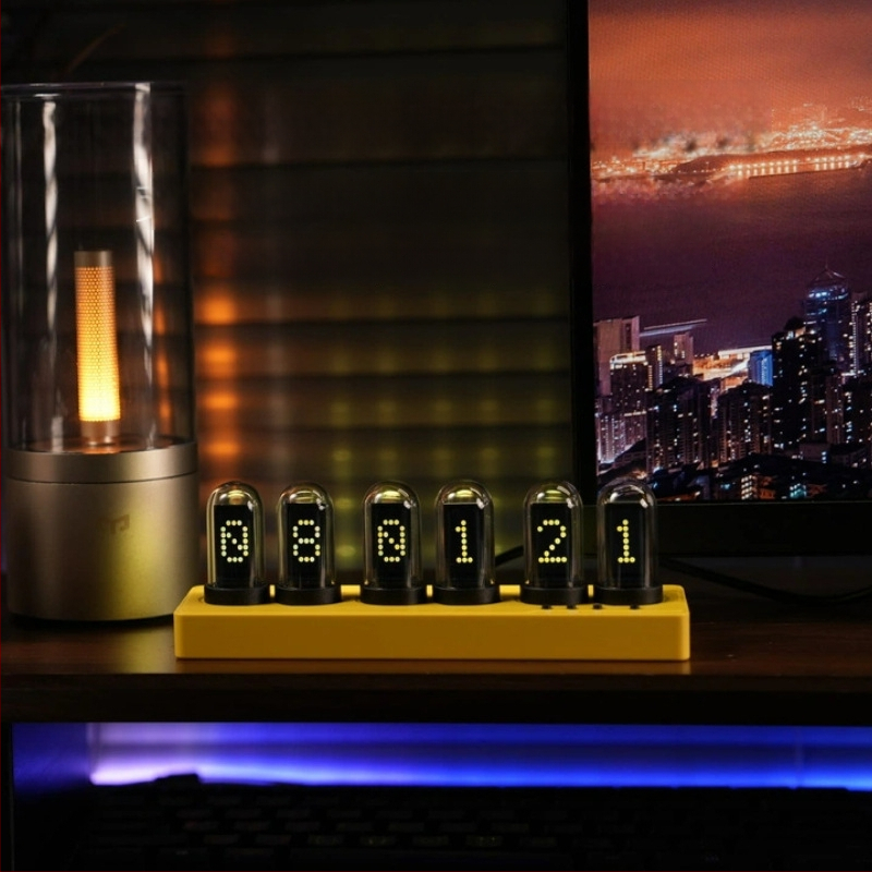 Laudlaik kell, millel on ilmaennustus, äratus, kalendris, nädala kuvade ning nutikas stseenirežiim (LED-ekraan, välistoide, elektrooniline liikumine, ABS-korpus, orgaanilise klaasi näidik)