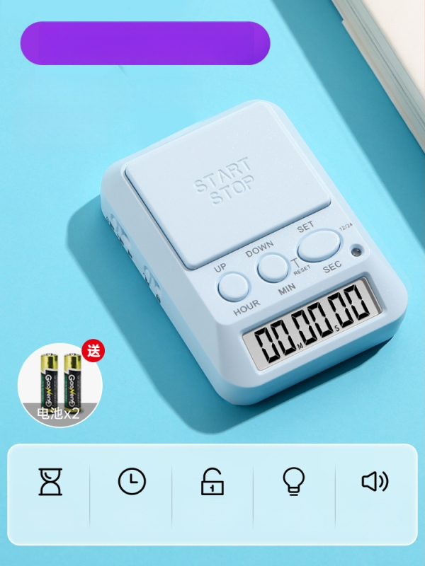 Mehaaniline liikumine; analoogne näidik; ümmargune kuju; toidetakse patareidega