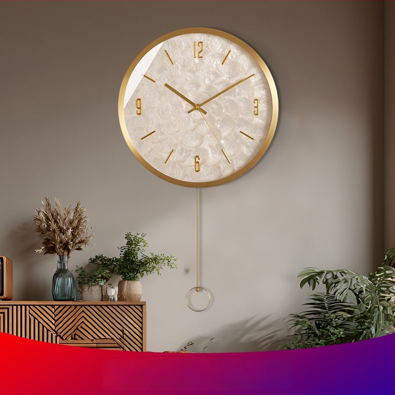 Seinakell — ümmargune, messingust korpus, kvartsiliikumine, patareiga toidetav, dekoratiivne