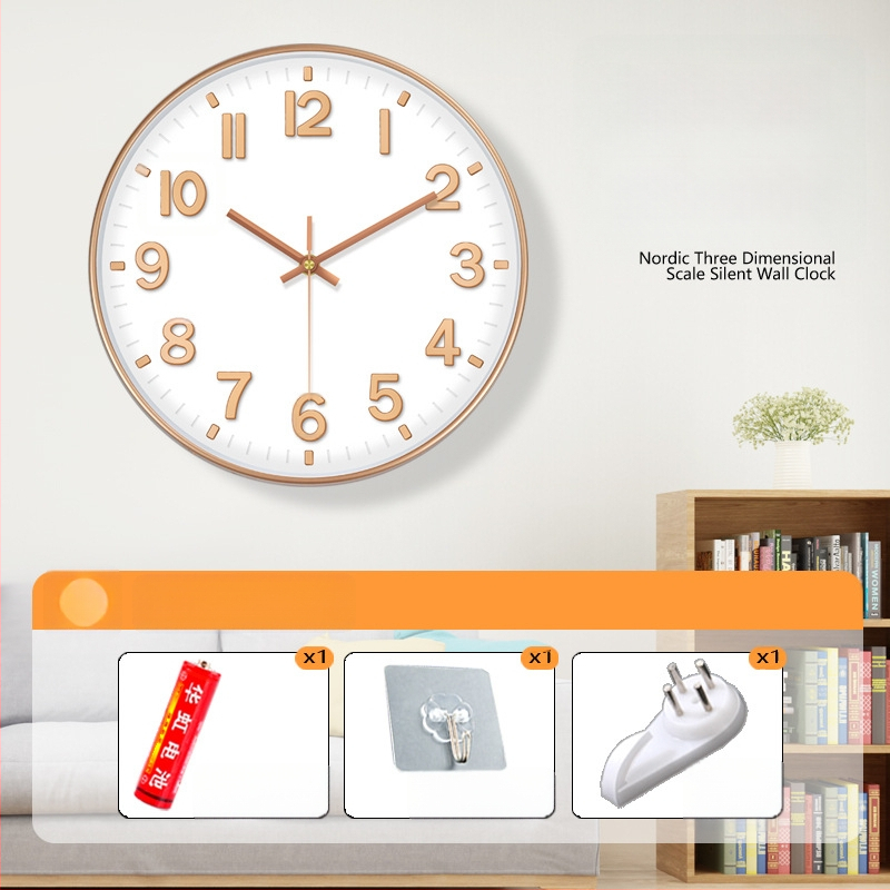 Kvarts seinakell – akutoitega, vaikne töö, numbriline kuvamine, metallist näidik, elutuppa